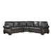 Homelegance - Wareham 3-Piece Sectional Sofa in Dark Brown - 9289DB*SC - GreatFurnitureDeal