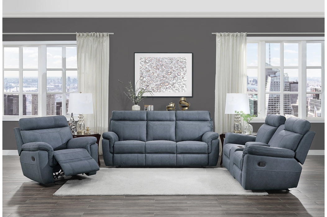 Homelegance - Clifton 2 Piece Sofa Set in Blue - 9301BUE*2
