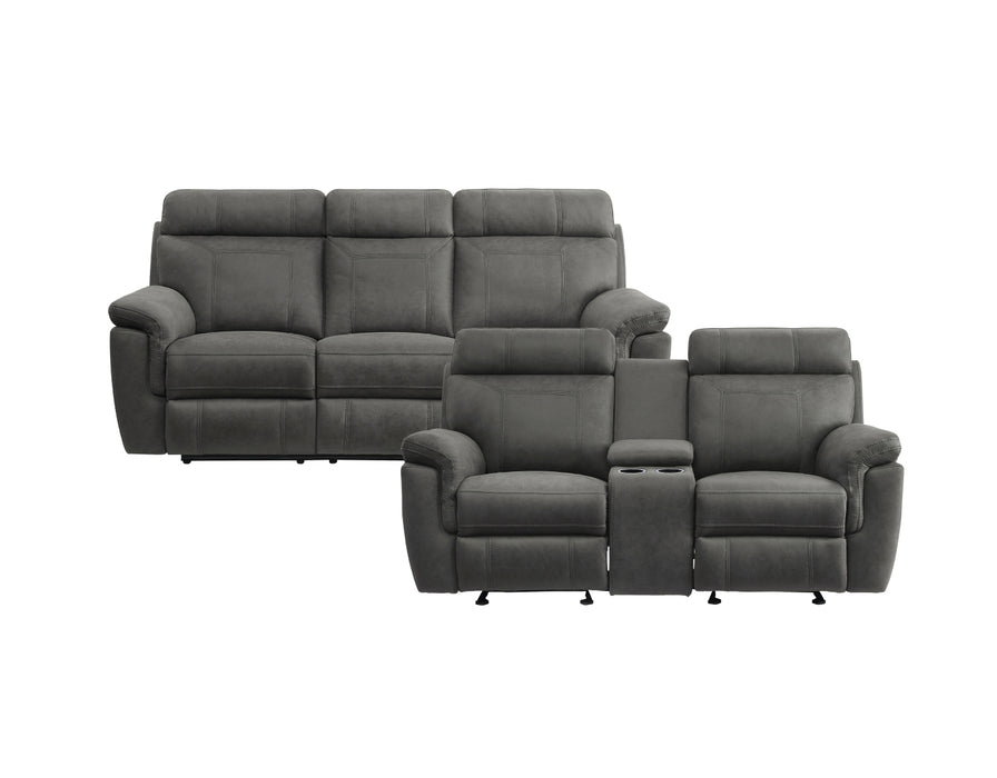 Homelegance - Clifton 2 Piece Sofa Set in Pewter - 9301GRY*2