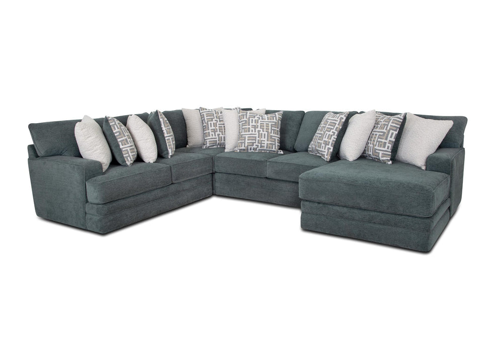 Franklin Furniture - 934 Briggs 4 Piece Sectional Sofa in Rollins Eucalyptus - 93459-93404-93469-93486 - GreatFurnitureDeal