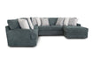 Franklin Furniture - 934 Briggs 4 Piece Sectional Sofa in Rollins Eucalyptus - 93459-93404-93469-93486 - GreatFurnitureDeal