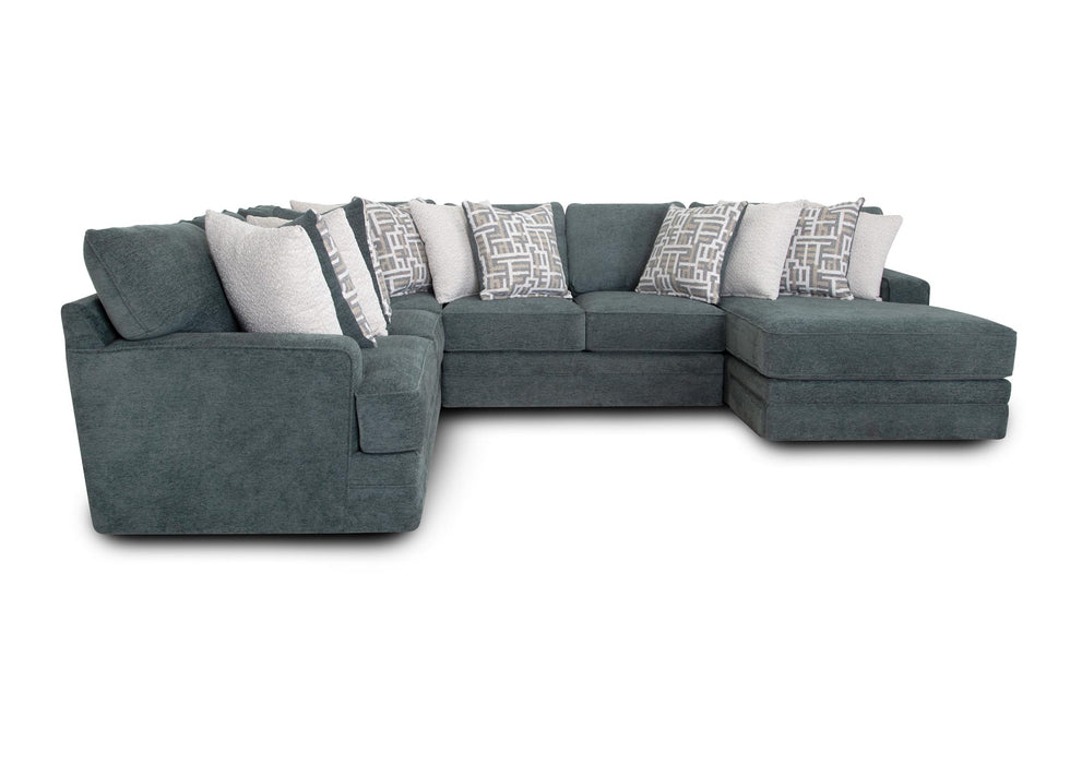 Franklin Furniture - 934 Briggs 4 Piece Sectional Sofa in Rollins Eucalyptus - 93459-93404-93469-93486 - GreatFurnitureDeal
