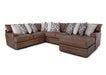 Franklin Furniture - 934 Asheville 4 Piece Sectional Sofa in Duvall Vintage Brown - 93459-93404-93469-93486 - GreatFurnitureDeal
