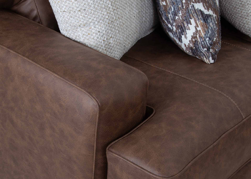 Franklin Furniture - 934 Asheville 2 Piece Sectional Sofa in Duvall Vintage Brown - 93459-93486 - GreatFurnitureDeal