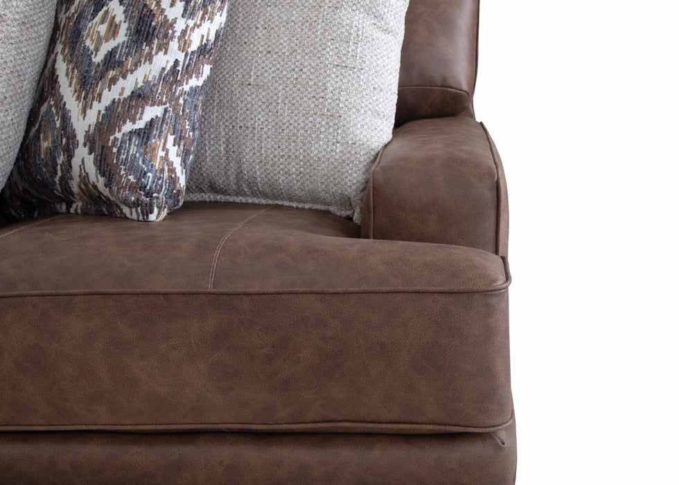 Franklin Furniture - 934 Asheville 4 Piece Sectional Sofa in Duvall Vintage Brown - 93459-93404-93469-93486 - GreatFurnitureDeal
