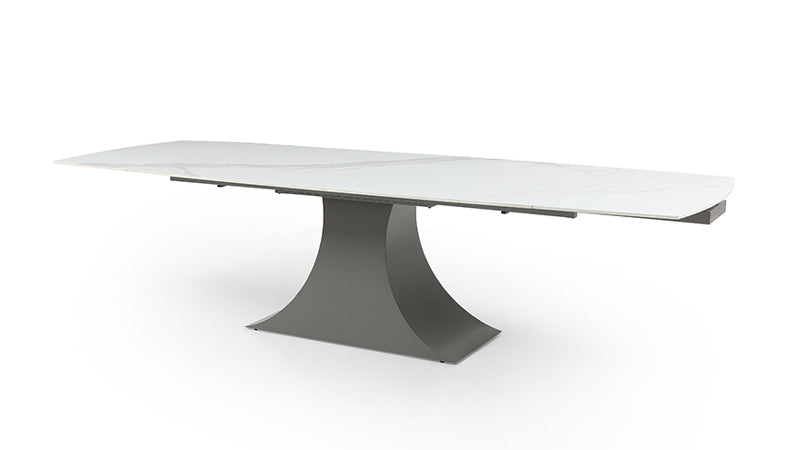 ESF Furniture - 9437 Dining Table Two 20'' extensions in Light Grey - 9437TABLE