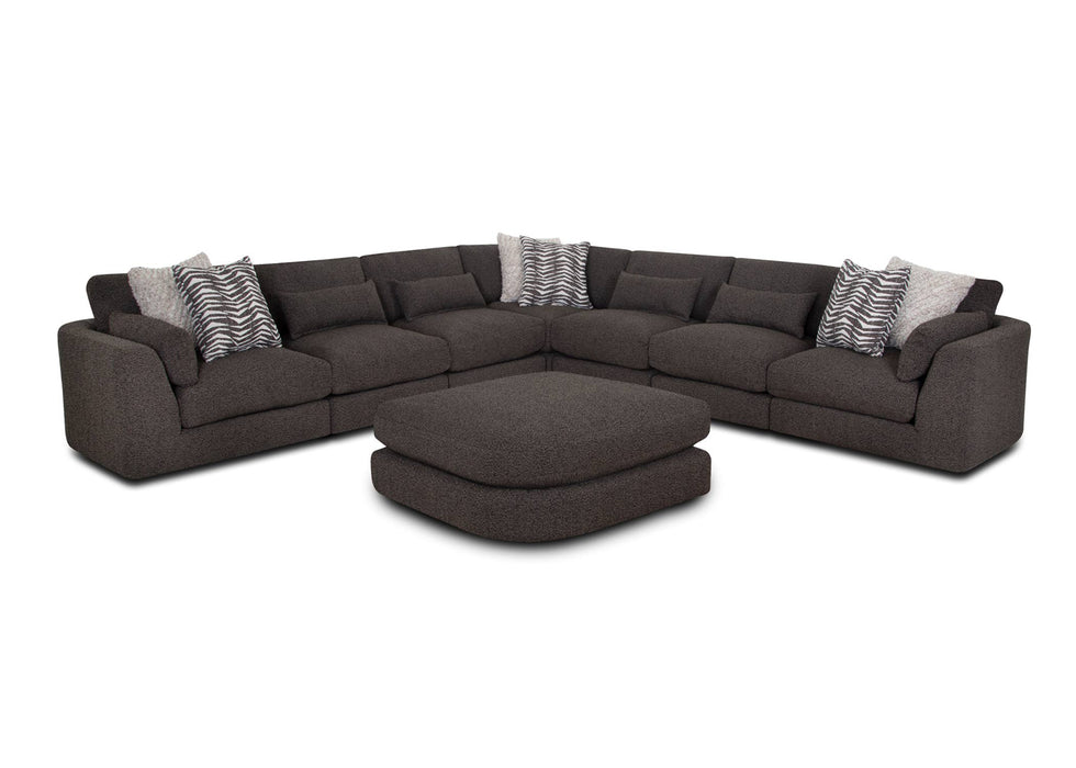 Franklin Furniture - 938 Laney 7 Piece Modular Sectional Sofa in Iris Thunder - 93801-93803-93803-93804-93803-93803-93801 - GreatFurnitureDeal