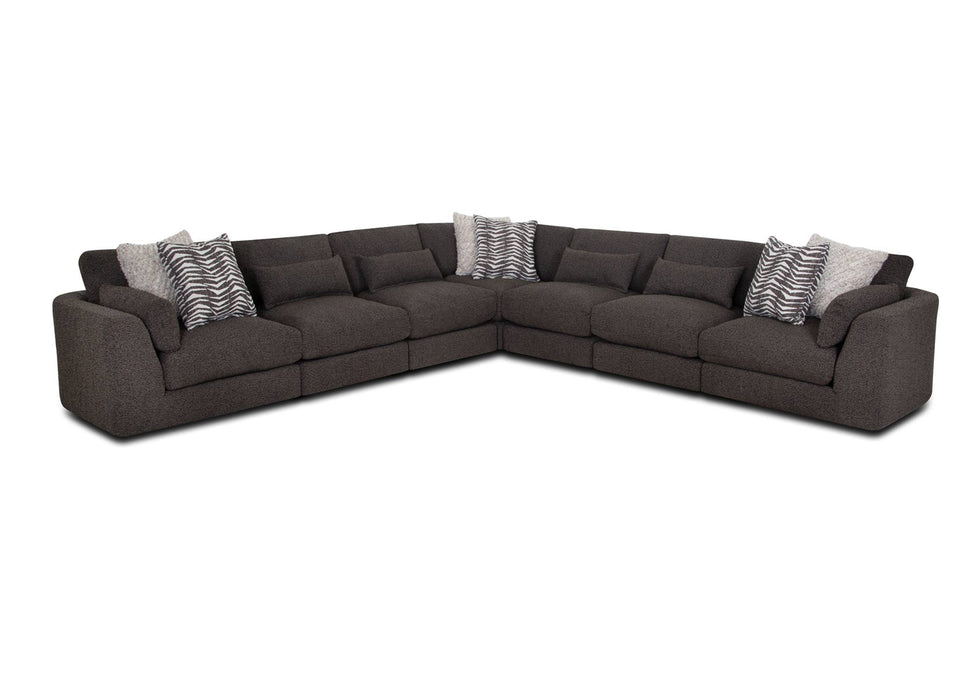 Franklin Furniture - 938 Laney 7 Piece Modular Sectional Sofa in Iris Thunder - 93801-93803-93803-93804-93803-93803-93801 - GreatFurnitureDeal