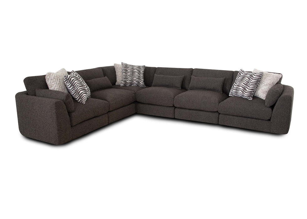 Franklin Furniture - 938 Laney 6 Piece Modular Sectional Sofa in Iris Thunder - 93801-93803-93804-93803-93803-93801 - GreatFurnitureDeal