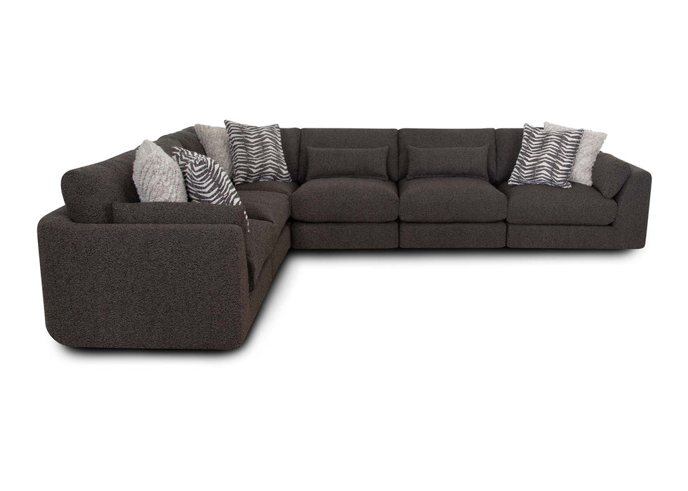 Franklin Furniture - 938 Laney 6 Piece Modular Sectional Sofa in Iris Thunder - 93801-93803-93804-93803-93803-93801 - GreatFurnitureDeal