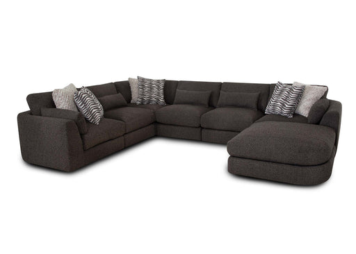 Franklin Furniture - 938 Laney 7 Piece Modular Sectional Sofa in Iris Thunder - 93801-93803-93804-93803-93803-93804-93819 - GreatFurnitureDeal