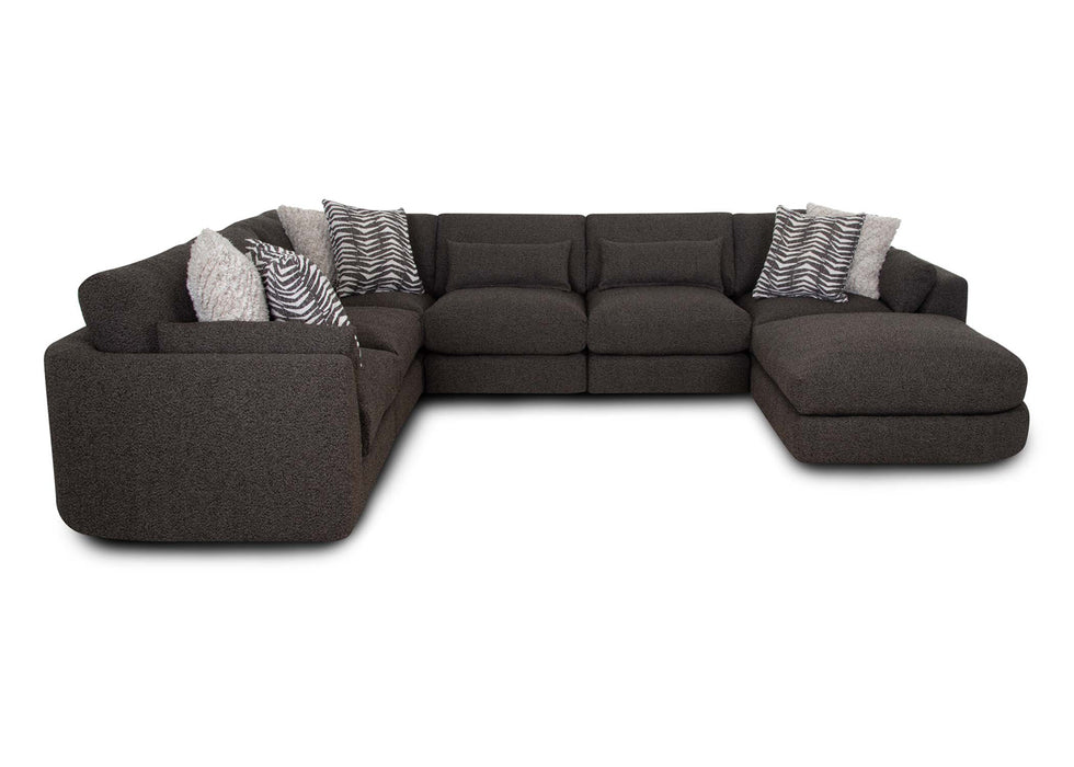 Franklin Furniture - 938 Laney 7 Piece Modular Sectional Sofa in Iris Thunder - 93801-93803-93804-93803-93803-93804-93819 - GreatFurnitureDeal