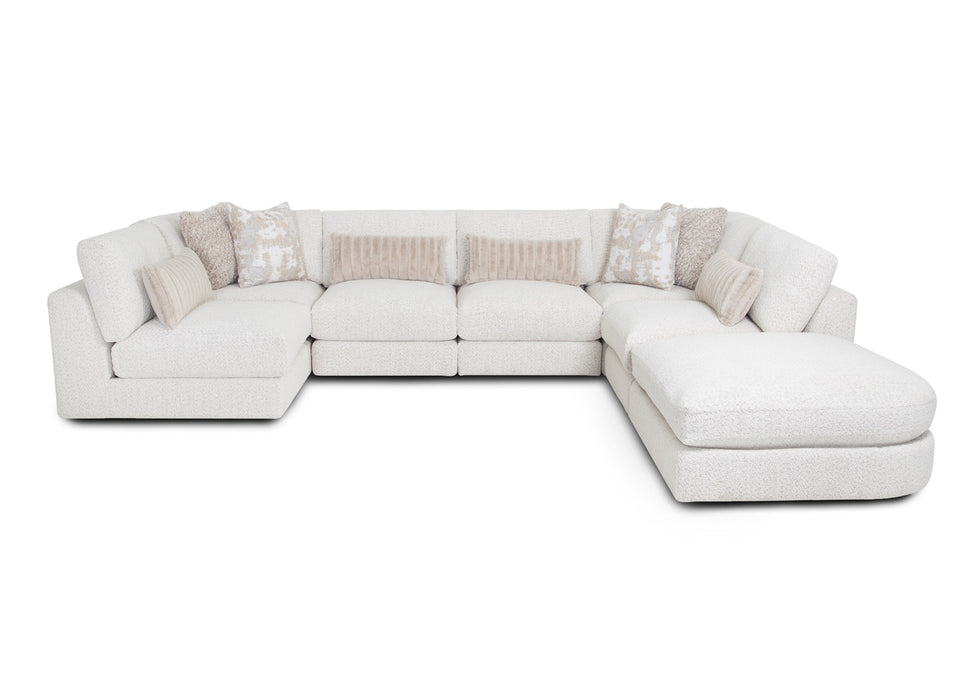 Franklin Furniture - 938 Bombay 7 Piece Sectional Sofa in Fluffy Riverrock - 93803-93804-93803-93803-93804-93803-93819 - GreatFurnitureDeal