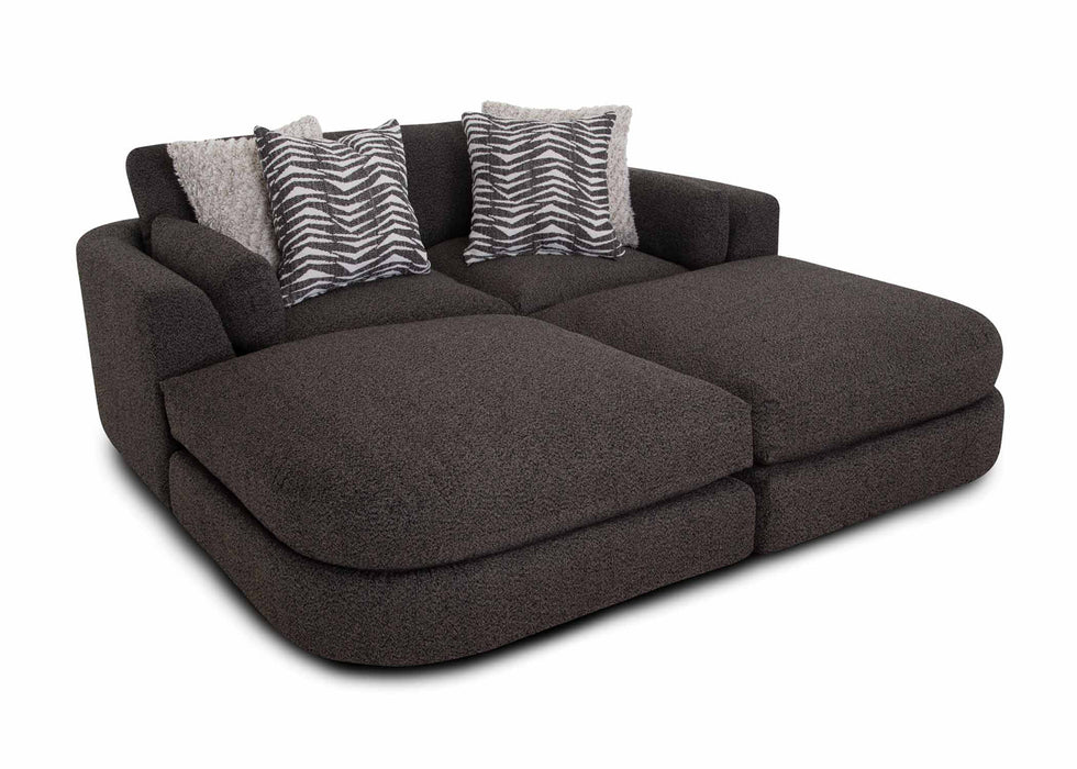 Franklin Furniture - 938 Laney 4 Piece Modular Sectional Sofa in Iris Thunder - 93819-93801-93801-93819 - GreatFurnitureDeal