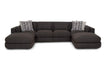 Franklin Furniture - 938 Laney 6 Piece Modular Sectional Sofa in Iris Thunder - 93819-93801-93803-93803-93801-93819 - GreatFurnitureDeal