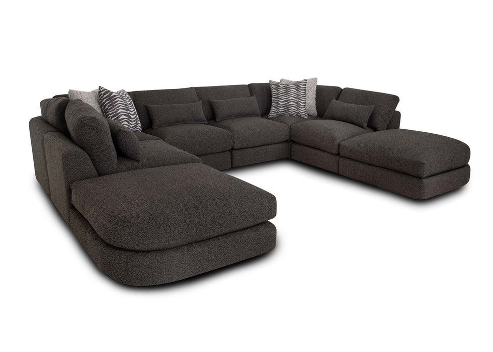 Franklin Furniture - 938 Laney 8 Piece Modular Sectional Sofa in Iris Thunder - 93819-93803-93804-93803-93803-93804-93803-93819 - GreatFurnitureDeal