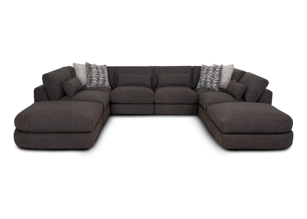 Franklin Furniture - 938 Laney 8 Piece Modular Sectional Sofa in Iris Thunder - 93819-93803-93804-93803-93803-93804-93803-93819 - GreatFurnitureDeal