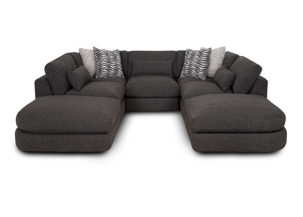 Franklin Furniture - 938 Laney 7 Piece Modular Sectional Sofa in Iris Thunder - 93819-93803-93804-93803-93804-93803-93819 - GreatFurnitureDeal