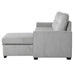 Homelegance - Carolina 2 Piece Reversible Sectional with Pull-out Bed and Hidden Storage in Light Gray - 9402GRY*SC - GreatFurnitureDeal
