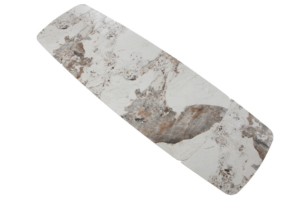 ESF Furniture - 93 - 7 Piece Dining Table Set in Golden Champagne - 93DININGTABLE-7SET - GreatFurnitureDeal