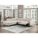 Homelegance - Bienvenue 2-Piece Power Reclining Sectional with Left Chaise in Beige - 9415*SCPW - GreatFurnitureDeal