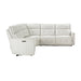 Homelegance - Salida 5 Piece Modular Power Reclining Sectional in White - 9444HMP*5SCPWH - GreatFurnitureDeal