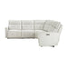 Homelegance - Salida 5 Piece Modular Power Reclining Sectional in White - 9444HMP*5SCPWH - GreatFurnitureDeal