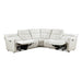 Homelegance - Salida 5 Piece Modular Power Reclining Sectional in White - 9444HMP*5SCPWH - GreatFurnitureDeal