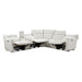 Homelegance - Salida 6 Piece Modular Power Reclining Sectional with Power Headrests in White - 9444HMP*6SCPWH - GreatFurnitureDeal