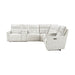 Homelegance - Salida 7 Piece Modular Power Reclining Sectional in White - 9444HMP*7SCPWH - GreatFurnitureDeal