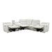 Homelegance - Salida 7 Piece Modular Power Reclining Sectional in White - 9444HMP*7SCPWH - GreatFurnitureDeal