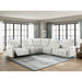 Homelegance - Salida 7 Piece Modular Power Reclining Sectional in White - 9444HMP*7SCPWH - GreatFurnitureDeal