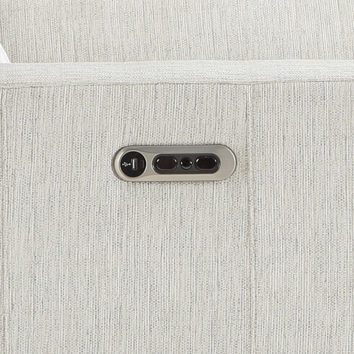 Homelegance - Salida 6 Piece Modular Power Reclining Sectional with Power Headrests in White - 9444HMP*6SCPWH - GreatFurnitureDeal