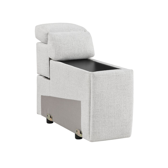 Homelegance - 9455CLD Power Double Reclining Love Seat with Center Console and Power Headrests, Charging Ports - 9455CLD-2CNPWH - GreatFurnitureDeal