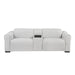 Homelegance - 9455CLD Power Double Reclining Love Seat with Center Console and Power Headrests, Charging Ports - 9455CLD-2CNPWH - GreatFurnitureDeal