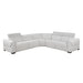 Homelegance - McPherson 5 Piece Modular Power Reclining Sectional with Power Headrests in Cloud - 9455CLD*5LRRRPWH - GreatFurnitureDeal