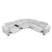 Homelegance - McPherson 6 Piece Power Reclining Sectional with Power Headrests in Cloud - 9455CLD*6LRRRPWH - GreatFurnitureDeal