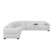 Homelegance - McPherson 6 Piece Power Reclining Sectional with Power Headrests in Cloud - 9455CLD*6LRRRPWH - GreatFurnitureDeal