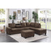 Homelegance - Maston 3 Piece Reversible Sectional in Brown - 9507CHC*3OT - GreatFurnitureDeal
