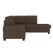 Homelegance - Maston 3 Piece Reversible Sectional in Brown - 9507CHC*3OT - GreatFurnitureDeal