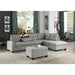 Homelegance - Maston 3 Piece Reversible Sectional in Gray - 9507GRY*3OT - GreatFurnitureDeal