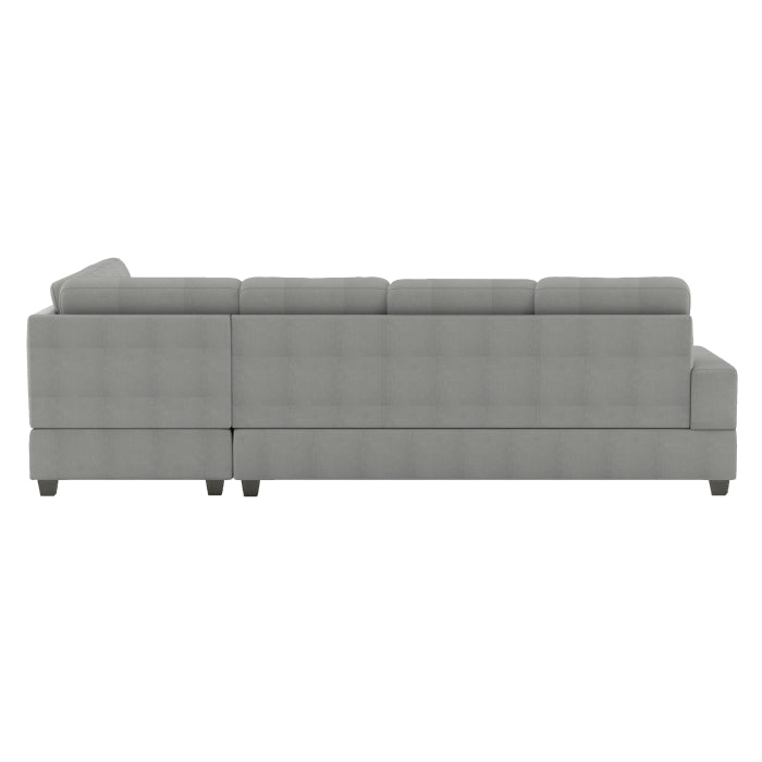 Homelegance - Maston 3 Piece Reversible Sectional in Gray - 9507GRY*3OT - GreatFurnitureDeal