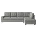 Homelegance - Maston 3 Piece Reversible Sectional in Gray - 9507GRY*3OT - GreatFurnitureDeal