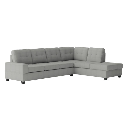 Homelegance - Maston 3 Piece Reversible Sectional in Gray - 9507GRY*3OT - GreatFurnitureDeal