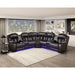 Homelegance - Bienvenue 3-Piece Power Reclining Sectional in Dark Brown - 9508DB*SCPW - GreatFurnitureDeal