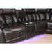 Homelegance - Bienvenue 3-Piece Power Reclining Sectional in Dark Brown - 9508DB*SCPW - GreatFurnitureDeal