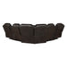 Homelegance - Bienvenue 3-Piece Power Reclining Sectional in Dark Brown - 9508DB*SCPW - GreatFurnitureDeal