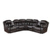 Homelegance - Bienvenue 3-Piece Power Reclining Sectional in Dark Brown - 9508DB*SCPW - GreatFurnitureDeal