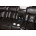 Homelegance - Bienvenue 3-Piece Power Reclining Sectional in Dark Brown - 9508DB*SCPW - GreatFurnitureDeal