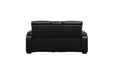 Homelegance - Fairway Power Double Reclining Loveseat with Center Console - 9516BLK-2PWH - GreatFurnitureDeal